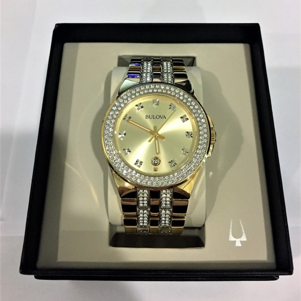 Bulova Diamond and Gold Watch